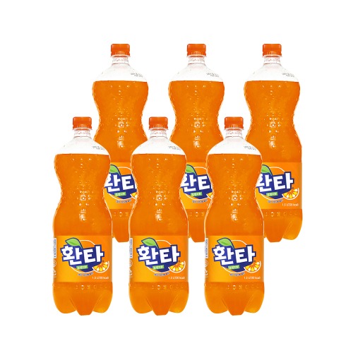 [코카콜라 공식판매업체]환타 오렌지 1.5L 페트 x 6개입